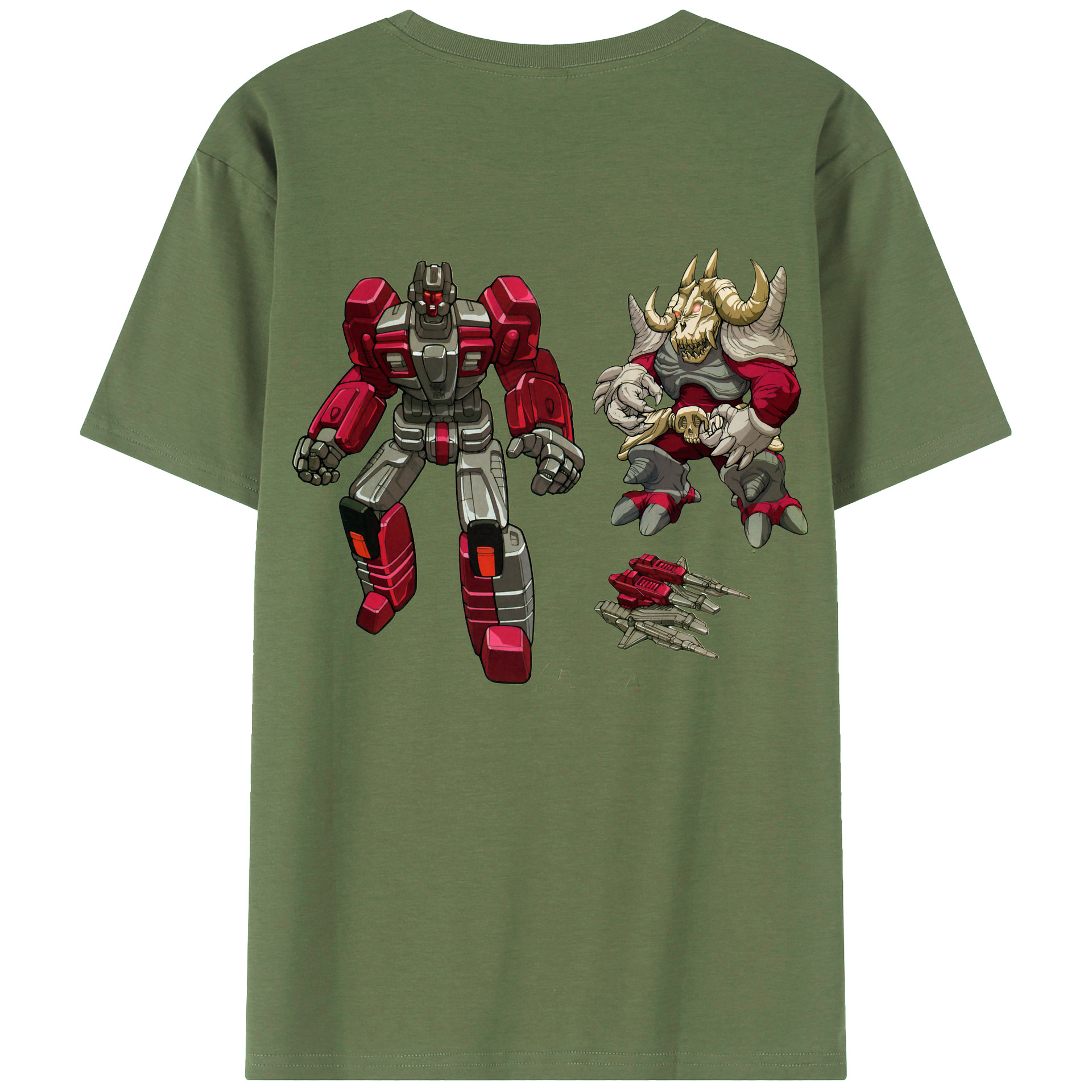 （画像用）  綿100％ メンズ半袖Tシャツ（バックプリント） 通気性